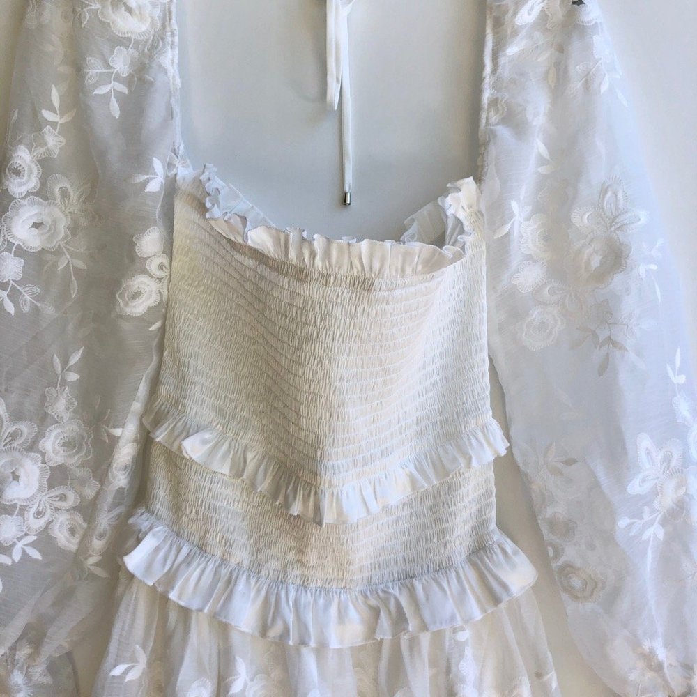 V. Chapman Magnolia White Lace Maxi Dress - 4 - Picture 9 of 13